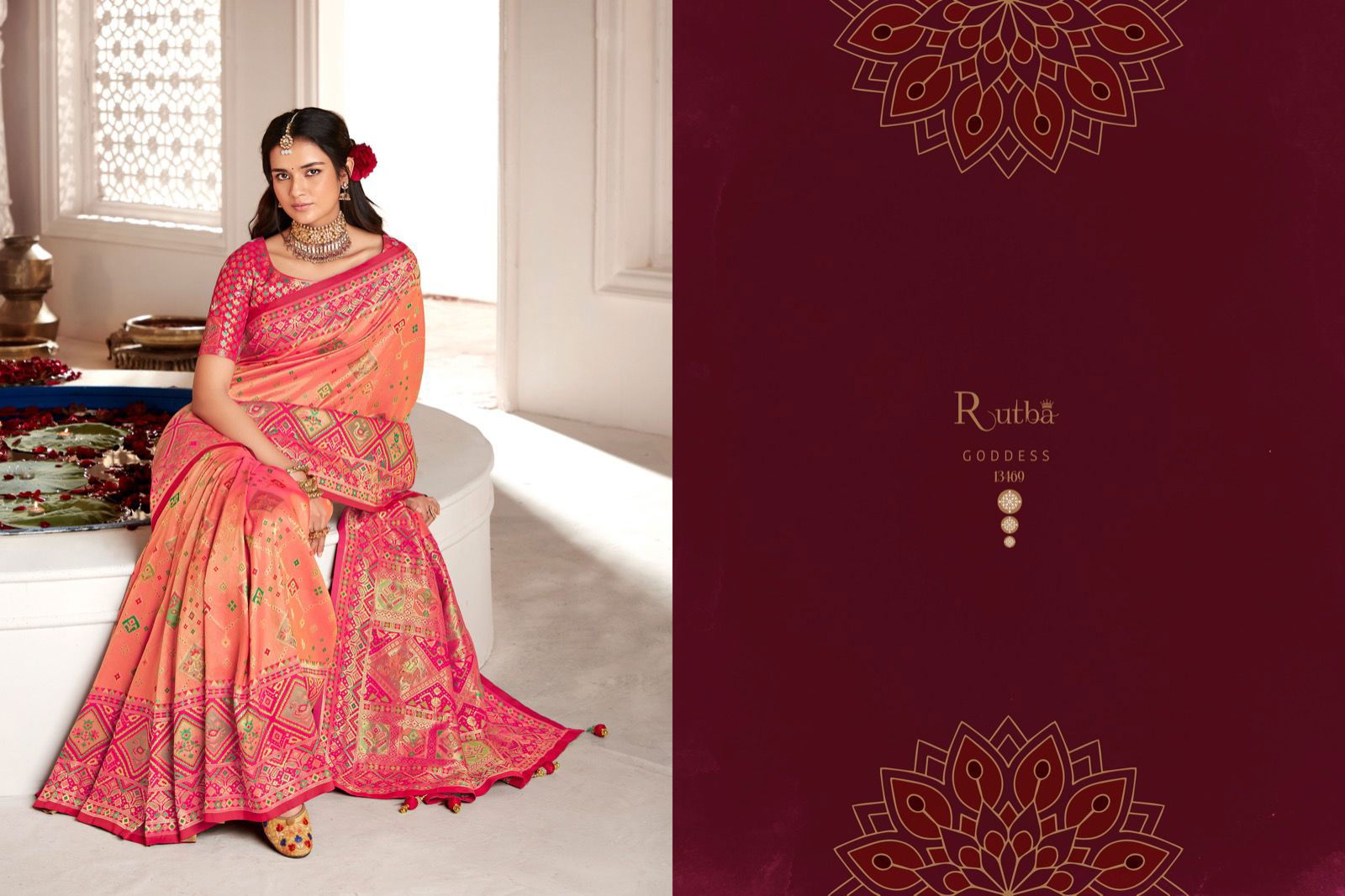 Rutba Vol 9 By Krishna Gokul Silk Wedding Sarees Catalog